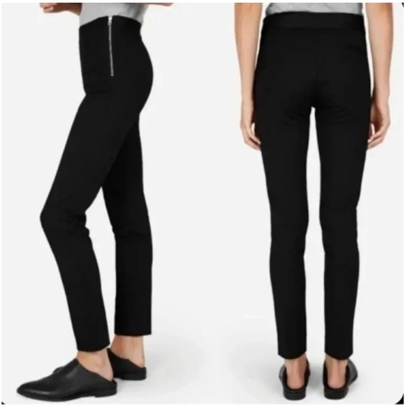 Everlane Women’s Black Side-Zip Stretch Ponte Skinny Pants​ Size 2 - Picture 1 of 10